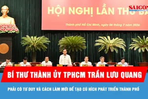 Bí thư Thành ủy TPHCM Trần Lưu Quang: Phải có tư duy và cách làm mới để tạo cú hích phát triển thành phố