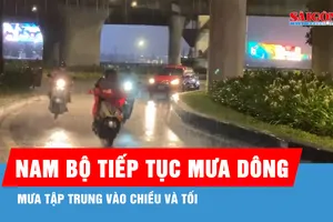 Nam bộ tiếp tục có nhiều ngày mưa dông, nền nhiệt vẫn cao hơn trung bình nhiều năm