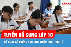 Rà soát số lượng học sinh nhập học thực tế để xác định chỉ tiêu tuyển bổ sung lớp 10 công lập