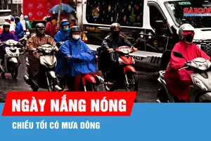 TPHCM ngày nắng nóng, chiều tối có mưa dông