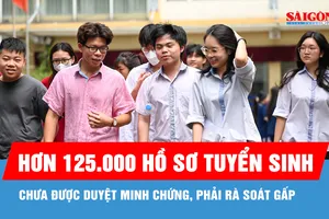 Hơn 125.000 hồ sơ tuyển sinh chưa được duyệt minh chứng, phải rà soát gấp