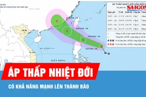Áp thấp nhiệt đới gần Biển Đông có khả năng mạnh lên thành bão