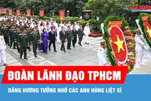 Đoàn lãnh đạo TPHCM dâng hương tưởng nhớ các Anh hùng liệt sĩ