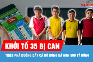 Triệt phá đường dây cá độ bóng đá hơn 500 tỷ đồng, khởi tố 35 bị can