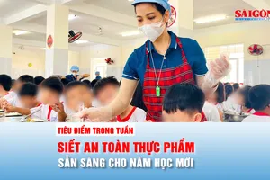 Tiêu điểm trong tuần: SIẾT AN TOÀN THỰC PHẨM, SẴN SÀNG CHO NĂM HỌC MỚI