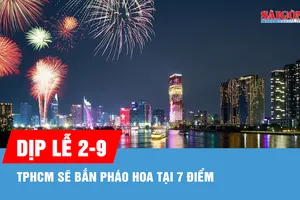 7 điểm bắn pháo hoa tại TPHCM dịp lễ 2-9