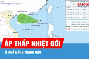 Áp thấp nhiệt đới di chuyển nhanh về phía Tây, ít khả năng thành bão