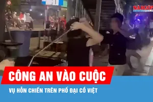 Công an xác minh nhóm thanh niên hỗn chiến trên phố Đại Cồ Việt