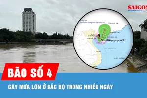 Bão số 4 (Narra) di chuyển chậm, gây mưa nhiều ngày
