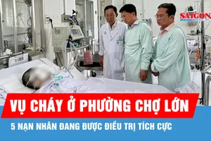 Lãnh đạo TPHCM thăm các nạn nhân vụ cháy ở phường Chợ Lớn