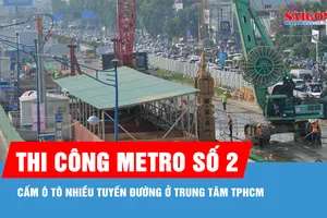 Từ ngày 10-10, cấm ô tô nhiều tuyến đường ở trung tâm TPHCM để thi công metro số 2