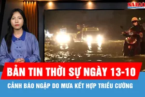 Bản tin thời sự ngày 13-10: Dự báo mưa tăng trở lại tại Nam bộ, kéo dài đến 21-10