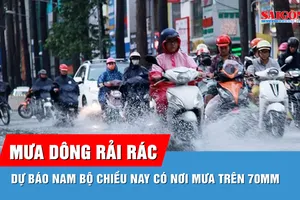 Dự báo Nam bộ chiều nay có nơi mưa trên 70mm, bão Champi không vào Biển Đông