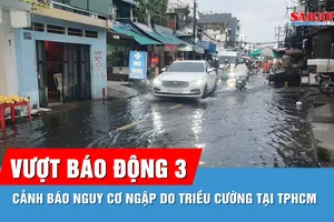 Chiều 27-10, dự báo triều cường tại TPHCM tiếp tục vượt mức báo động 3