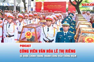 Podcast: Công viên văn hóa Lê Thị Riêng sẽ được chỉnh trang thành Công viên tưởng niệm