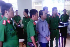 Bị cáo Lê Chí Nguyện tại phiên tòa sơ thẩm