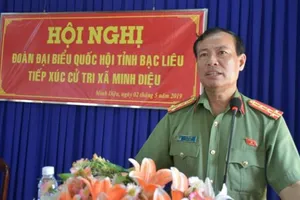 Giám đốc Công an tỉnh Bạc Liêu làm Cục trưởng Cục Tổ chức cán bộ Bộ Công an