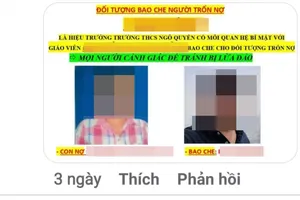 Thông tin ông Phan Thế Điệp và cô H. bị "khủng bố" trên mạng xã hội