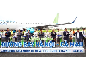 Chính thức khai trương đường bay Hà Nội - Cà Mau