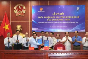 Cà Mau hợp tác với Tập đoàn Bưu chính Viễn thông về chuyển đổi số