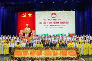 Đồng chí Hồ Thanh Thủy giữ chức Chủ tịch Ủy ban MTTQ Việt Nam tỉnh Cà Mau