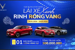 Khởi động cuộc thi “Lái xe xanh - Rinh rồng vàng”, VinFast tìm chủ nhân giải thưởng vàng ròng