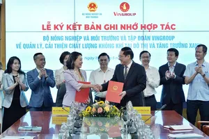 Bộ Nông nghiệp-Môi trường và Tập đoàn Vingroup: Hợp tác toàn diện về quản lý, cải thiện chất lượng không khí tại đô thị và tăng trưởng xanh