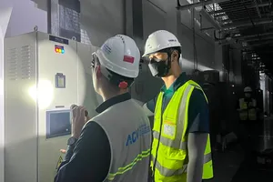 Các đơn vị kiểm tra hệ thống kỹ thuật tại sân bay Long Thành