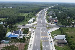 Tuyến đường tạo lực Bắc Tân Uyên - Phú Giáo - Bàu Bàng vừa được đưa vào sử dụng