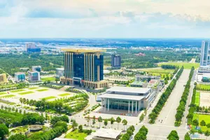 Một góc thành phố mới Bình Dương trước thời điểm hợp nhất TPHCM Ảnh: LÊ XUÂN
