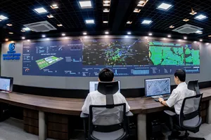 Trung tâm vận hành hệ thống cấp nước giúp SAWACO quản lý cấp nước hiệu quả, an toàn, ổn định (ẢNH: ĐINH BÍCH)