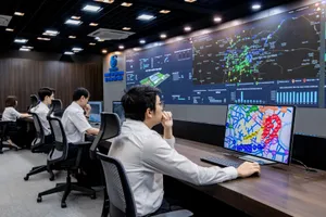 Trung tâm vận hành hệ thống cấp nước giúp SAWACO đẩy mạnh ứng dụng số trong quản lý cấp nước (ẢNH: ĐINH BÍCH)