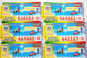 Công ty Xổ số kiến thiết Bà Rịa - Vũng Tàu: Phát hành vé số mới trong năm 2026