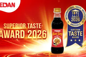 Sản phẩm nước tương Vedan Việt Nam đạt chứng nhận ‘Vị ngon thượng hạng 2026’