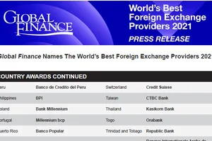 VietinBank tiếp tục là Ngân hàng cung cấp dịch vụ ngoại hối tốt nhất Việt Nam