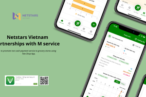 Netstars Vietnam partnerships with M service to promote non-cash payment service