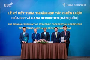 Lễ ký kết hợp tác chiến lược giữa BSC và Hana Securities