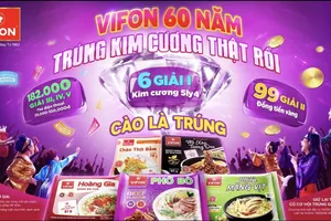 Cơ hội trúng thưởng kim cương thật nhân dịp sinh nhật 60 năm của VIFON