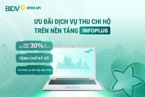 BIDV ưu đãi khách hàng sử dụng nền tảng InfoPlus
