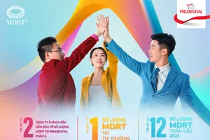 Prudential Việt Nam có 2 năm liền dẫn đầu về số lượng MDRT tại thị trường Việt Nam