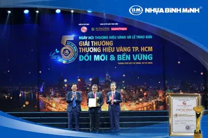 Công ty Cổ phần Nhựa Bình Minh được trao Giải thưởng Thương hiệu Vàng TPHCM