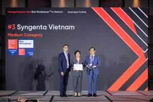Syngenta tiếp tục vào tốp bảng xếp hạng nơi làm việc xuất sắc hàng đầu Việt Nam 2025