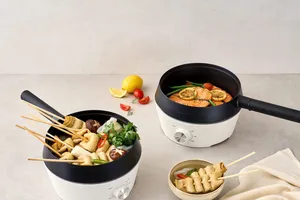 Nồi điện đa năng LocknLock EJP421WHT với giải pháp 4 trong 1: Nướng, chiên, hấp và lẩu