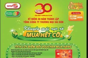 “Khuyến mãi rực rỡ - mua hết cỡ” cùng hệ thống bán lẻ SATRA