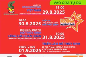 Lần đầu tiên Việt Nam đăng cai sự kiện thủy sinh quốc tế