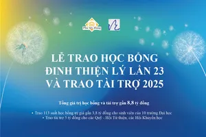 Gần 8,8 tỷ đồng sẽ được trao trong chương trình "Học bổng Đinh Thiện Lý 2025"