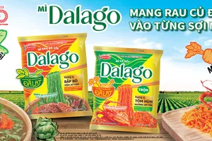 Mì Dalago - Sản phẩm mới của Acecook mang nguyên liệu rau củ vào sợi mì
