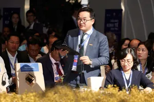 Ông Võ Hoàng Hải, Phó Tổng giám đốc Nam A Bank phát biểu tại chương trình