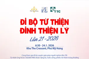 Chương trình "Đi bộ từ thiện Đinh Thiện Lý 2026" - Mục tiêu vận động 2,3 tỷ đồng hỗ trợ người nghèo