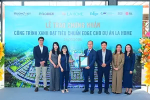 Khu đô thị sinh thái LA Home chính thức được trao chứng nhận công trình xanh EDGE